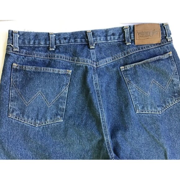 Wrangler ProGear Jeans Upland Pant Mens 38x32 Blue Cotton Denim Action Gusset - Picture 8 of 10